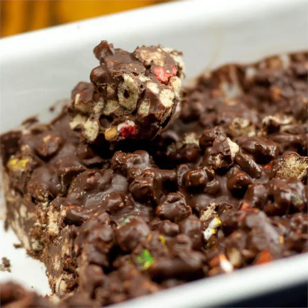 Knapperige chocolade repen