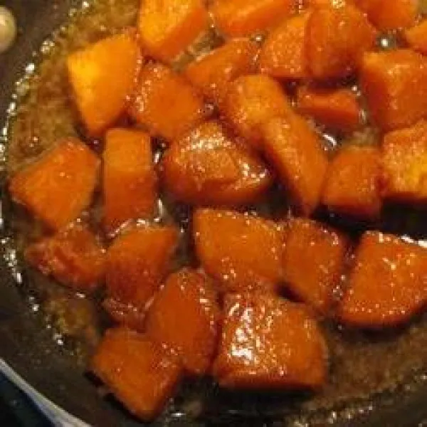 Gekonfijte Zoete Aardappelen met Brandy
