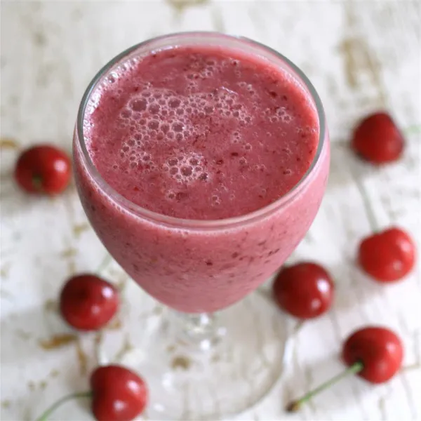 Kers- en Kokosmoothie