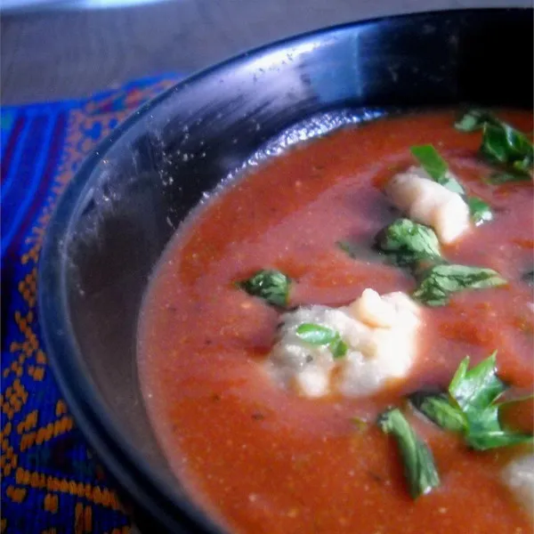 Gerookte Tomatenbisque