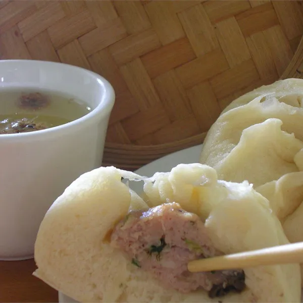 Gestoomde Chinese Broodjes Met Vleesvulling