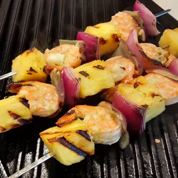 Kokosgarnalen Spiesjes