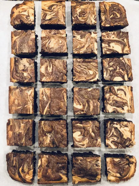 Gemarmerde Brownies Met Pindakaas Van Michelle
