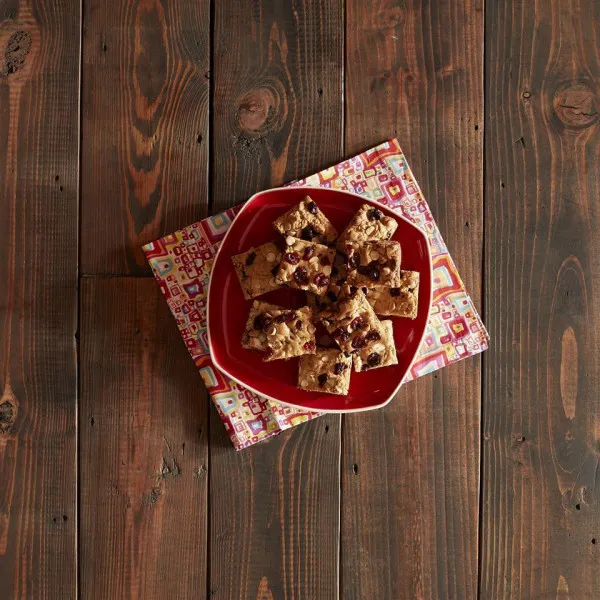 Witte Chocolade en Bosbessen Blondies