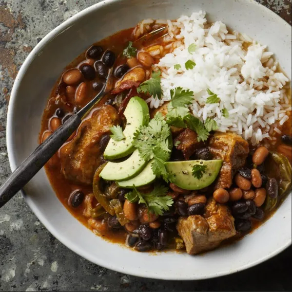Varkensvlees en Bonen op Mexicaanse Wijze