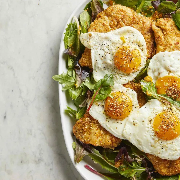 Dukkah Kipfilets en Eieren