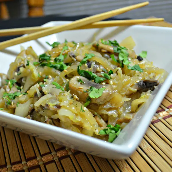 Sesamkool en Champignons