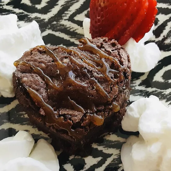 Karamel Brownie Harten