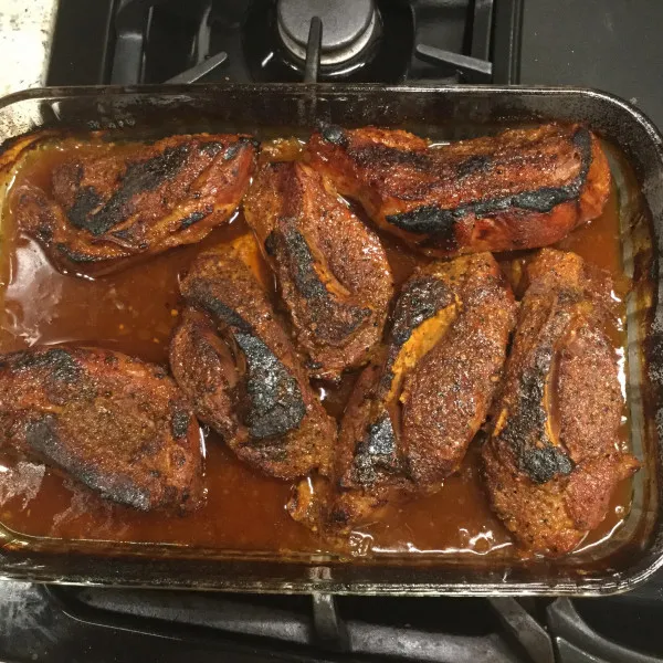 Geroosterde Ribben In De Oven