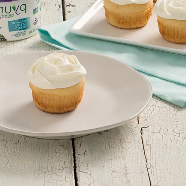 Vanille Cupcakes Met Vanille Slagroom Glazuur