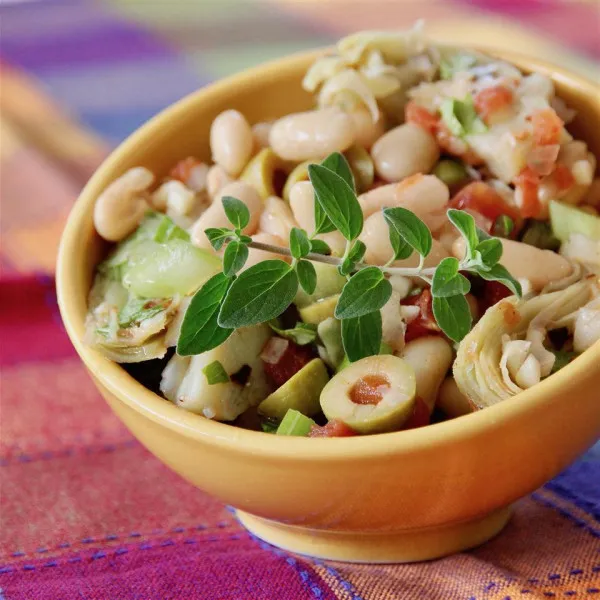 Cannellini bonen en artisjok salade