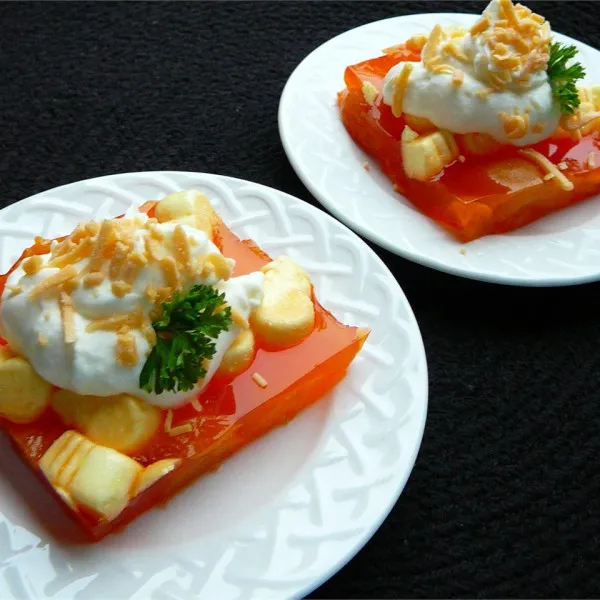 Abrikozen- en Sinaasappelgelei Salade