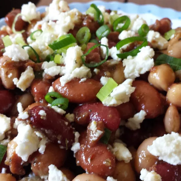 Driebonensalade Met Feta Kaas