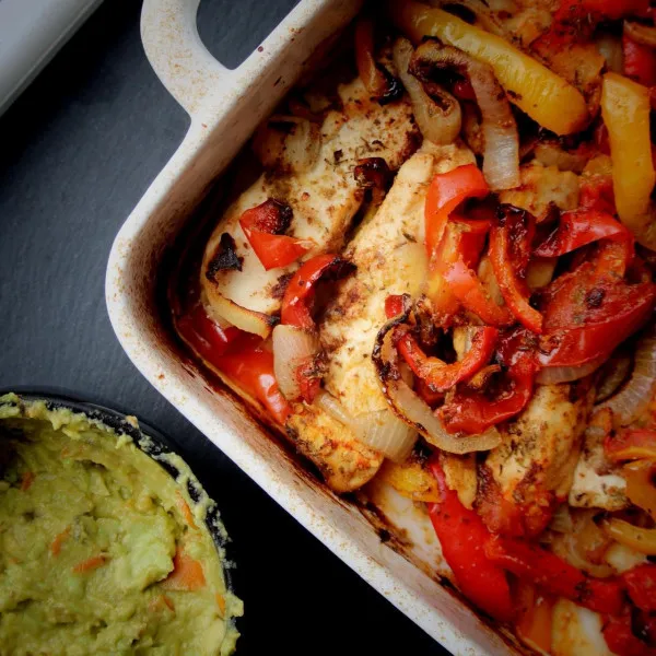 Snelle en Gemakkelijke Oven Fajitas met Kip