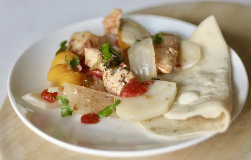 Gegrilde Kippenfajitas