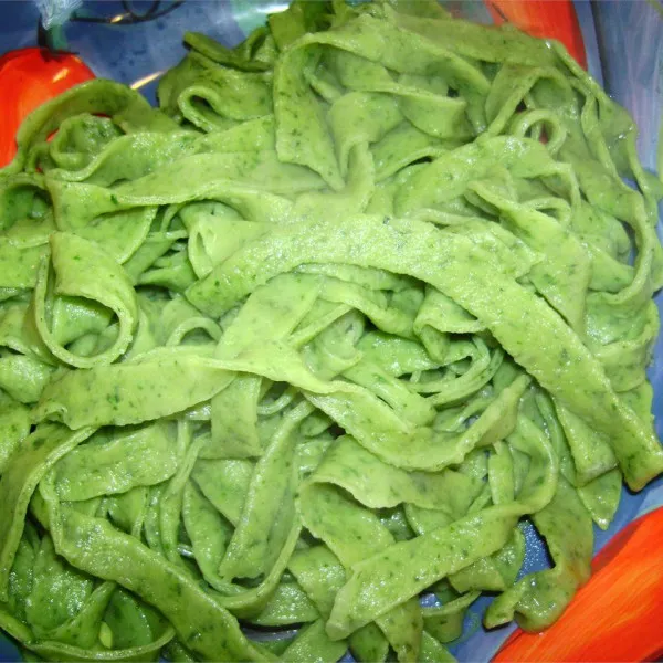 Unieke Spinazienoodles