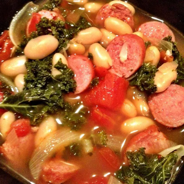 Cannellini Bonen Met Plattere Kool