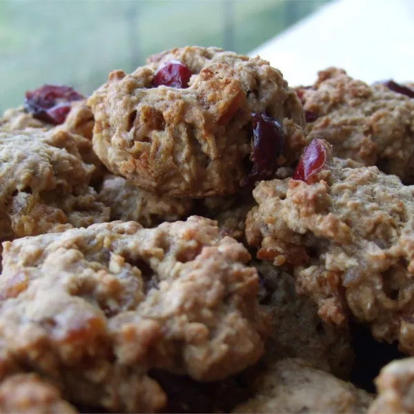 Appel, Cranberry en Kers Havermoutkoekjes