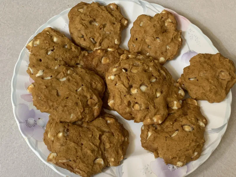 Witte Chocolade Pompoenkoekjes