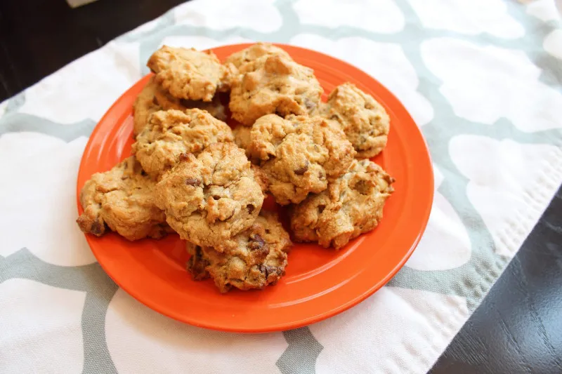 Chocoladechipkoekjes met pindakaas