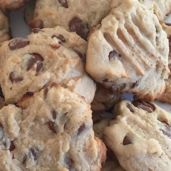Chocolade Chip Cookies Met Roomkaas
