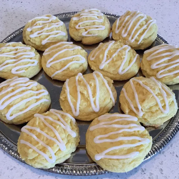 Gemakkelijke Citroen Cake Koekjes Met Glazuur