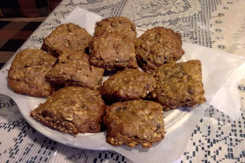 Zachte Havermoutkoekjes Met Rozijnen