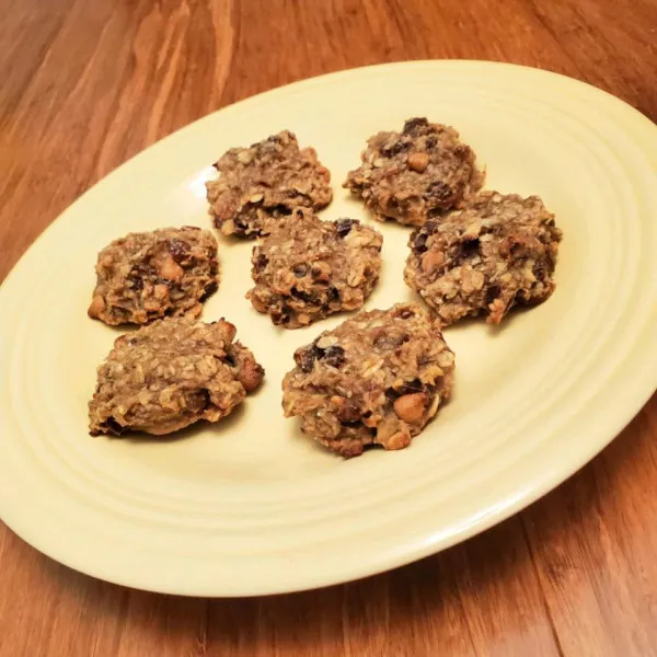 Veganistische Bananen-Havermoutkoekjes