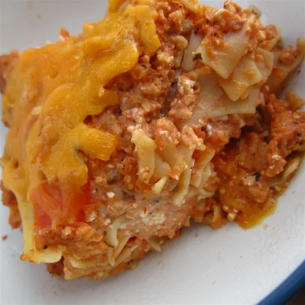 Gebacken Noodles Met Zure Room