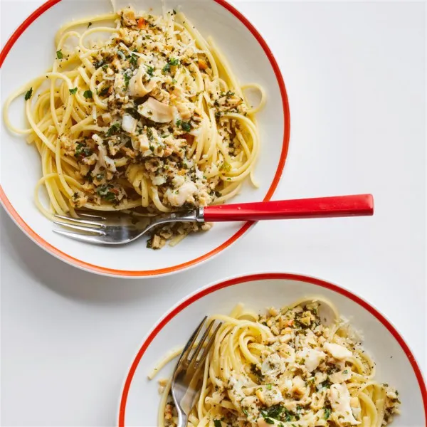 Linguini met venkelsaus