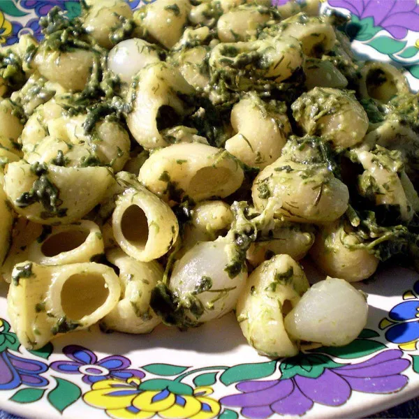 Mostaccioli Met Spinazie En Feta Kaas