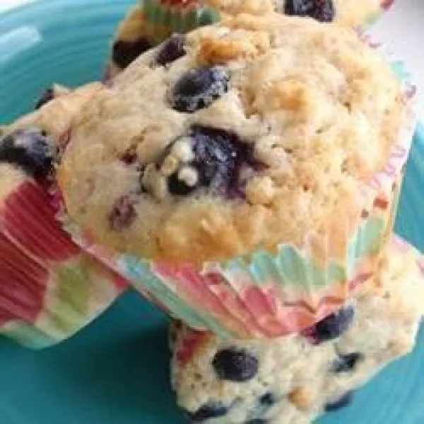 Havermout En Blauwe Bessen Muffins