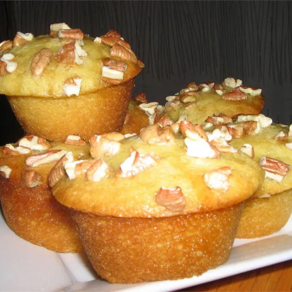 Boterkoek muffins met rozijnen