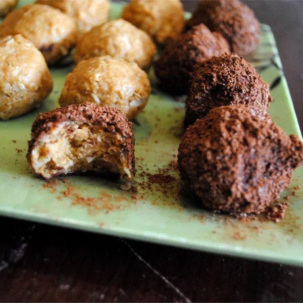 Ongebakken Pindakaas Nuggets
