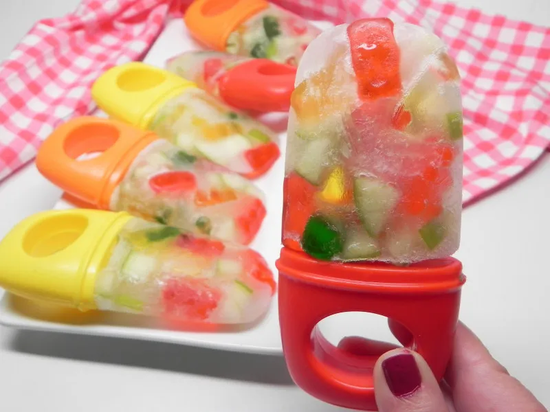Gummy Fruit Popsicles