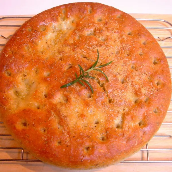 Focaccia Brood Met Parmezaan