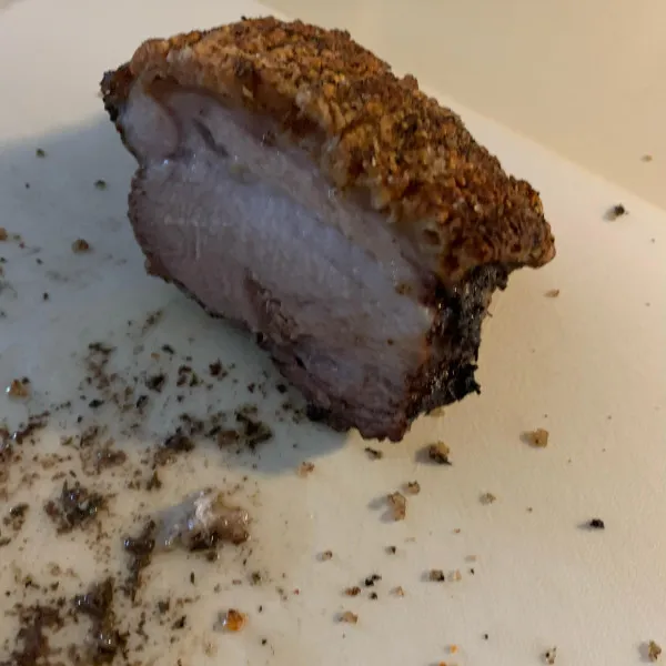 Geroosterde Varkensbuik Met Knapperige Huid