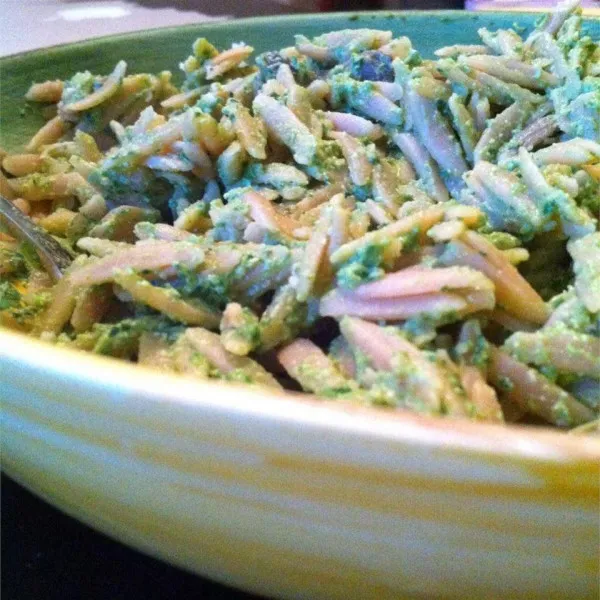 Pasta met spinaziepesto