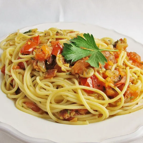 Pasta Met Tomaat En Spek