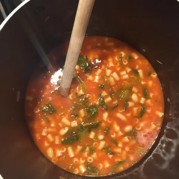 Vegetarische Pasta en Bonen