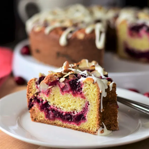 Koffiecake Met Bosbessen Swirl