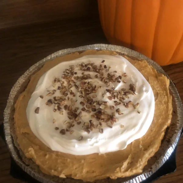 Ongebakken Pompoenpudding Taart