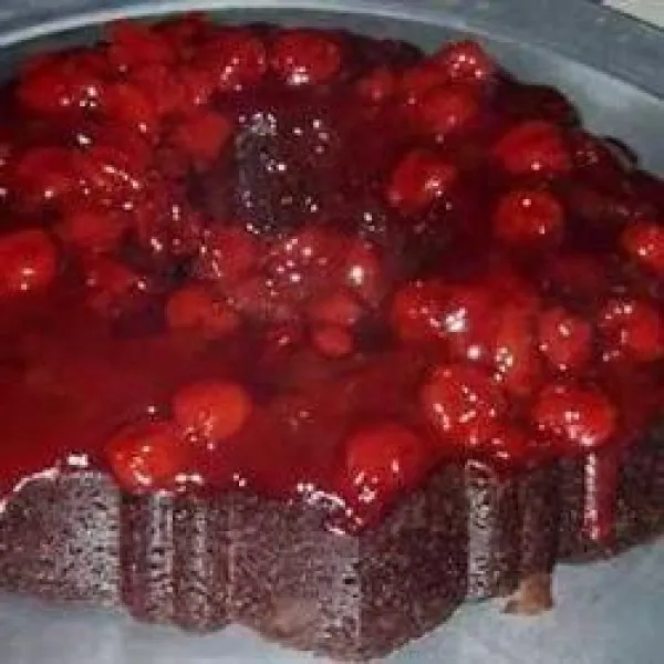 Omgekeerde Kersentaart Met Chocolade
