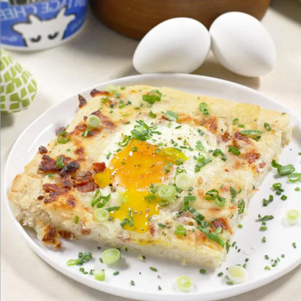 Ontbijtpizza Met Cottage Cheese