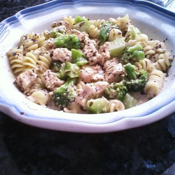 Kip en Pasta met Basilicum