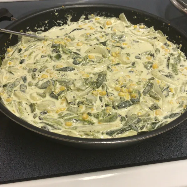 Rajas Poblanas (Poblano Strips)