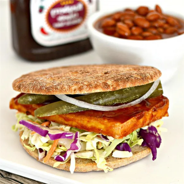 Gegrilde Tofu Sandwich Vulling