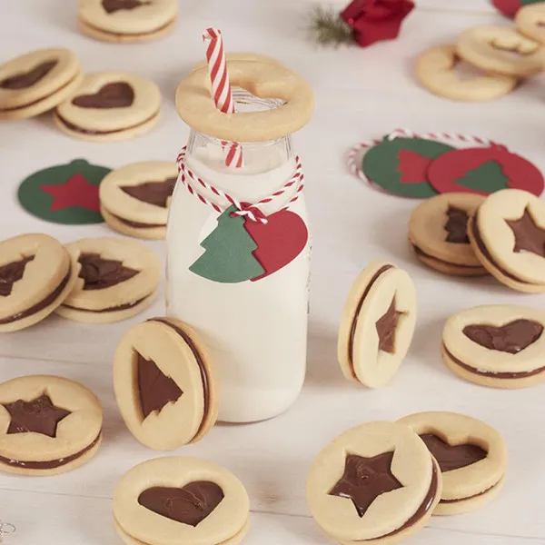 Kerstkoekjes Sandwich Met Hazelnut Crème Nutella®