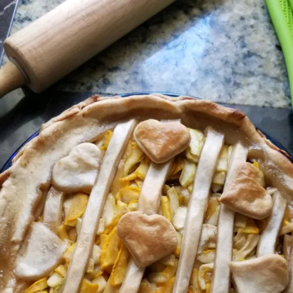Courgette- en Appeltaart