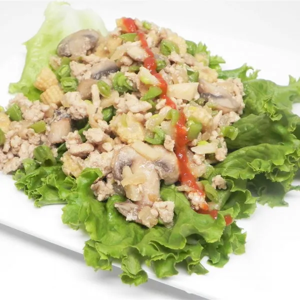 Verleidelijke Sla Wraps Met Kip